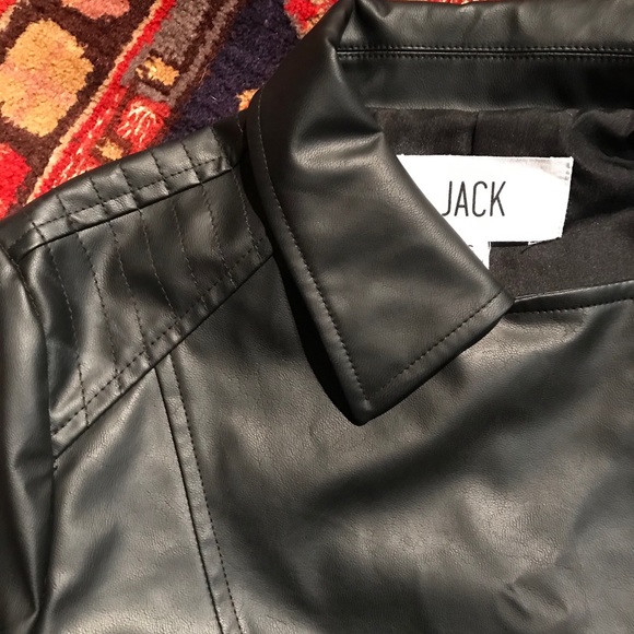 JACK BB Dakota cropped vegan leather jacket - Picture 2 of 8